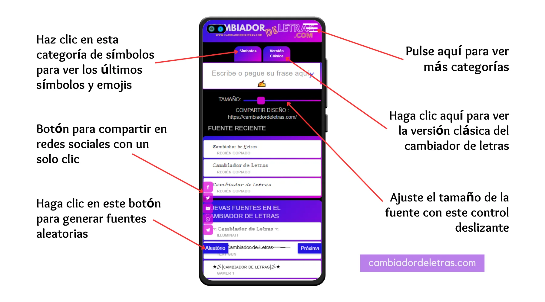 Caracteristicas del Cambiador de Letras caracteristicas-del-cambiador-de-letras